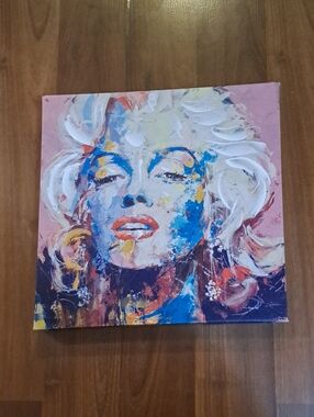 Marilyn Monroe Colourful Pop Art Portrait 12"x12"